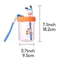 Miniso 1pc Sanrio Characters Lanyard Tumbler, 520mL/17.59oz - Orange - View 4