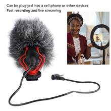 Micrófono de Vídeo, Micrófono Direccional Reducción de Ruido de Captación Clara Universal para Cámara SLR para Transmisión en Vivo