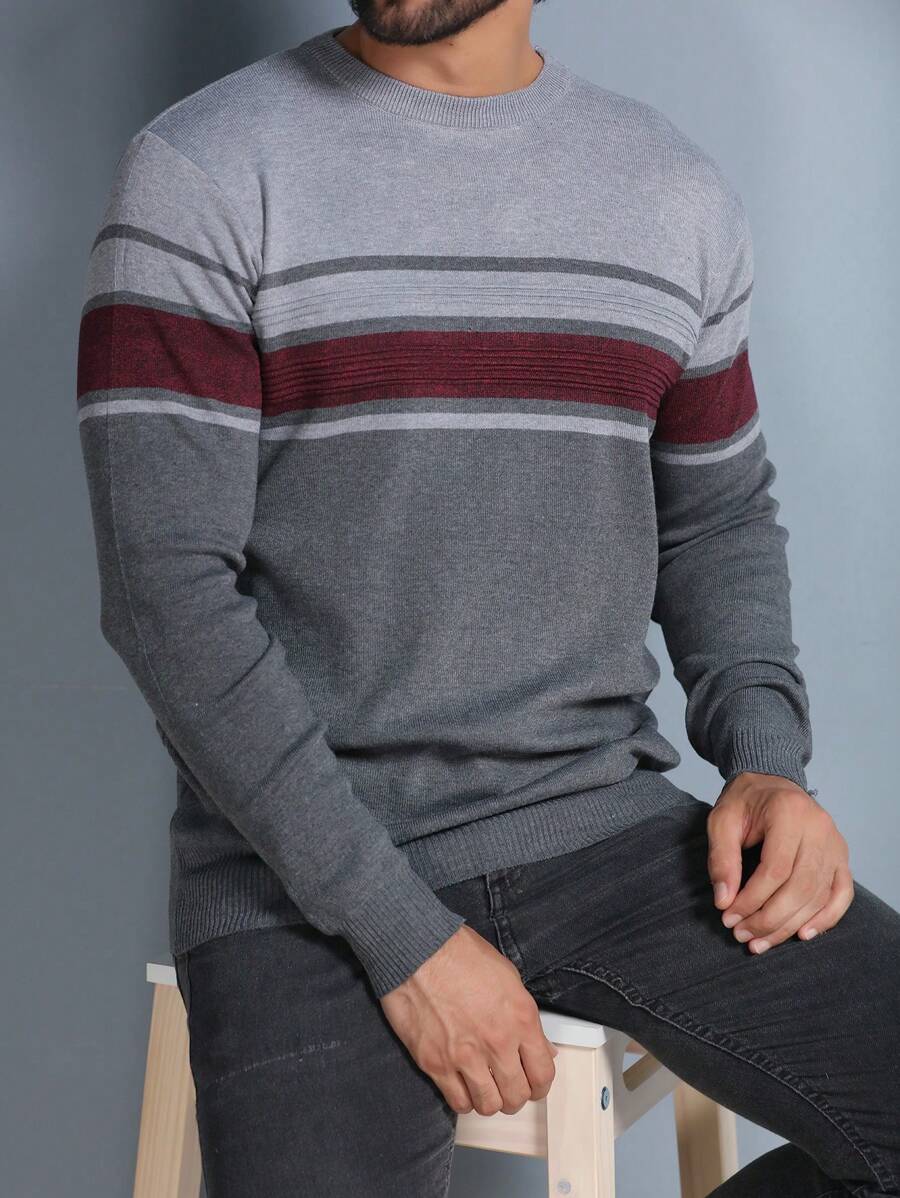 Men Sweaters - Dark Grey - View 1