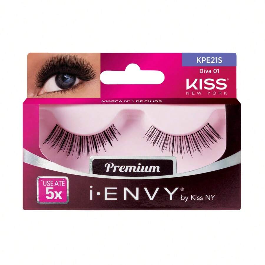 Kiss New York False Eyelashes - DIVA 01 - View 1