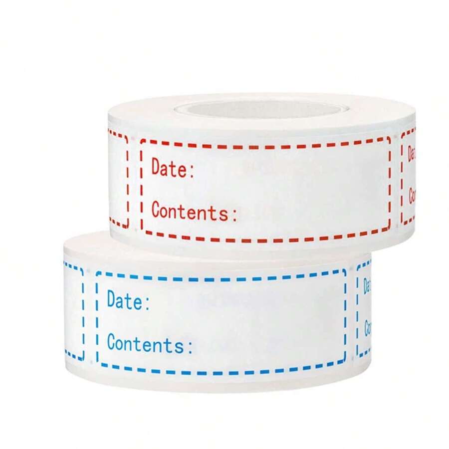 125入組/卷廚房冰箱食品和香料罐標籤貼紙 - 藍色 - 查看 1