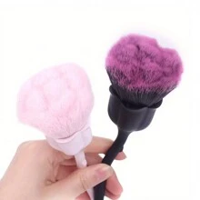 新款玫瑰花指甲藝術筆,柔軟的刷毛,單包粉塵化妝刷 - 彩色 - 查看 7