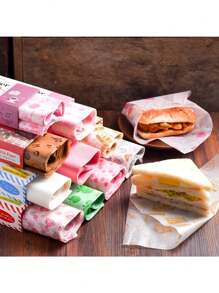 50 Sheets Wax Paper, Disposable Food Wrapping Greaseproof Paper Soap Packaging Paper, Bouquet Wrapping Paper, Candy Biscuit Papers,Halloween Christmas Wrapping Paper, Halloween Christmas Gift Wrapping Supplies,Holiday Gift Bags - Multicolor - View 12