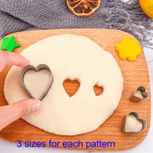 24 Stücke/box Mini Keksform-set Mit Aufbewahrungseisen-box,edelstahl Fondant Keks Stampfer, Kuchen- Und Gebäckdekoration Backzubehör Für Diy, Weiche Süßigkeit Und Kuchen Form