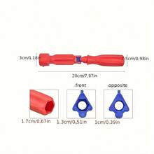 1pc Adjustable Rotatable Toilet Seat Wrench - Household Toilet Screw Installation & Repair Tool - Red - View 5