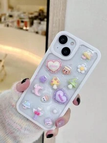 Đúng mốt Mới Chống rơi Ốp lưng & bao da điện thoại Với Màu hồng Hoa & Tim & Thiết kế Nấm , Coverage hoàn toàn - Nhiều màu - Xem 1