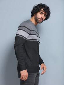 Men Sweaters - 黑色 - 查看 3
