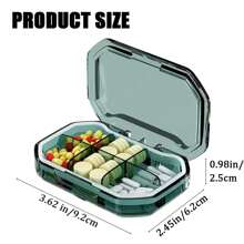 4/6 Compartments Travel Pill Organizer, Portable Daily Pill Organizer, Moisture Proof Pill Case, Small Pill Container Medicine Container For Pocket Purse, Pill Box To Hold Vitamins, Cod Liver Oil