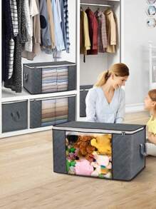 3pcs 90L Large Storage Bags, Clothes Storage Bins Foldable Closet Organizers Storage Containers With Handle For Clothing, Blanket, Comforters, Bed Sheets, Pillows And Toys Decorations Decor Festival Decor Room Decor Home Decor Bed Room Decor, Room Decorations, Decorations, Decor, Storage, Organizer Dress Pants Shoes Jeans Boots Skirt Bedroom, Organizer, Home Storage, White T Shirt Women, Black Pants Women, Ladies Winter Clothes, Dress,