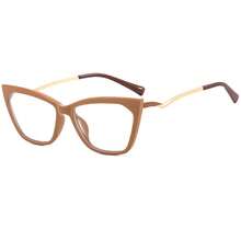 1 pieza Gafas con montura vintage de color dorado y lentes transparentes - transparente - Ver 7