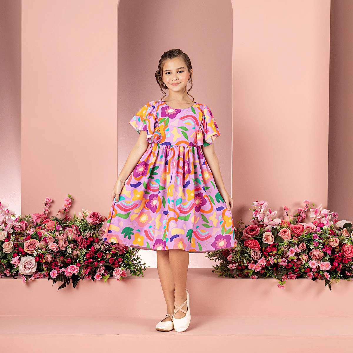 Young Girls Dresses - Lila Púrpura - Ver 1