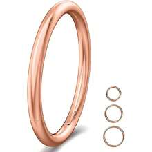 1pc 316l Stainless Steel Body Piercing Jewelry Round Shaped Nose Ring & Earring For Men And Women, Multicolor Available