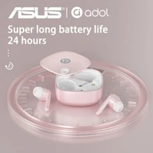 ASUS 華碩新款主動降噪真無線耳機，長效高清晰度音效，充電盒專門為遊戲和音樂而設 - 粉白 - 查看 8