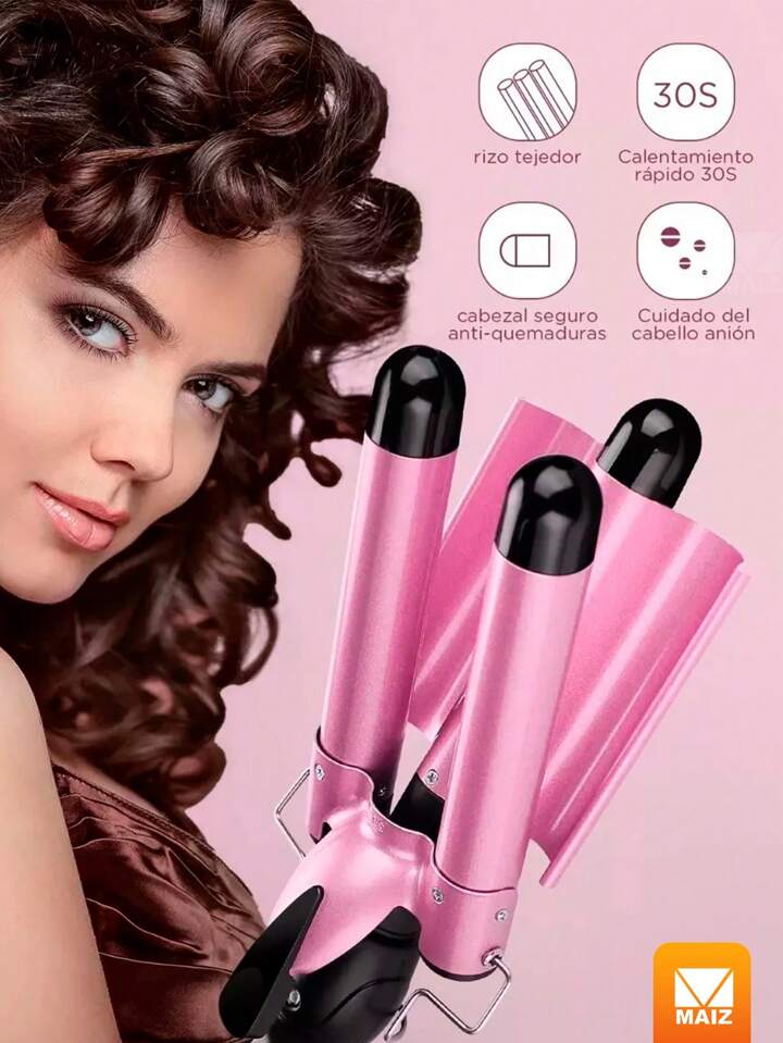 Hair Curler Incredible Hair Curling Iron 3 Barrels SHEIN Brasil