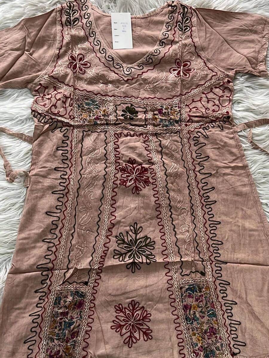 Women Dresses - 乾枯玫瑰色 - 查看 1