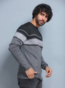 Men Sweaters - Grey - View 3