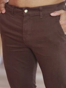 Men Pants - Marrón - Ver 2