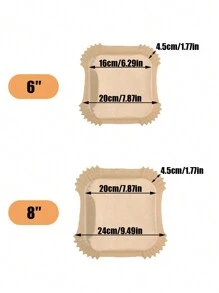 100PCS Air Fryer Liner, Non-Stick Air Fryer Paper Sheets, A Kitchen Essential For Mess-Free Cooking, Baking Paper, Airfryer Liners For Oven & Microwave, A Must-Have Kitchen Accessory For Halloween, Thanksgiving & Christmas Food Prep, Your Secret To Easy Cleanup