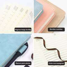 Cuaderno Grueso De Diario/Con Patrón De Cabeza De Ciervo/360 Páginas - Gris - Ver 9