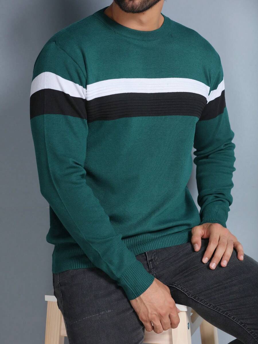 Men Sweaters - Green - View 1