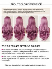 Gorgeous violet Wig With Bangs - The Perfect Christmas Gift! - Purple - View 8