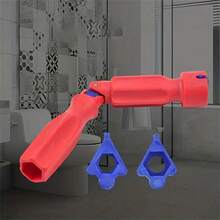 1pc Adjustable Rotatable Toilet Seat Wrench - Household Toilet Screw Installation & Repair Tool - Red - View 6