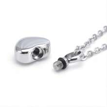 1pc Stainless Steel Gold-Plated Non Tarnish Dainty Urn Heart Necklace For Women Perfume Pet Ashes Memory Valentines,Mom,Mother,Mother's Day,Gift - Heart-shaped - View 6