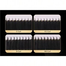 Mix 8-20mm Classic Individual Eyelashes Extension 16 Rows ,Lightweight Black Soft Natural Cashmere Individual Volume Eyelasheslash Clusters,Eyelash Clusters,Individual Eyelashes,Lashes,Fake Lashes - CC - View 6