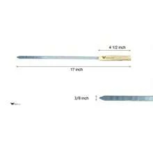G & F Large Stainless Steel BBQ Skewers, 17-Inch Long, Half-Inch Wide Blade, Set Of 8 - 銀色 - 查看 7