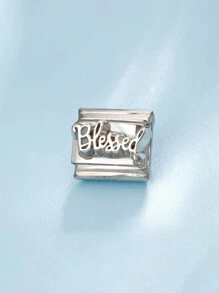 2024年新款意大利魅力模組手鏈diy珠寶節日禮物,可自由搭配不同風格,提供手工字母選項 - 彩色 - 查看 11