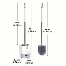 1pc Wall-Mounted Toilet Brush No Blind Spot Cleaning Toilet Toilet Household Cleaning Brush With Drain Tray Set