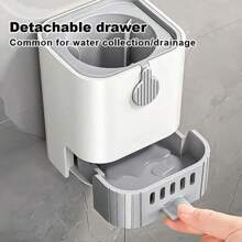 1pc Wall-Mounted Toilet Brush No Blind Spot Cleaning Toilet Toilet Household Cleaning Brush With Drain Tray Set