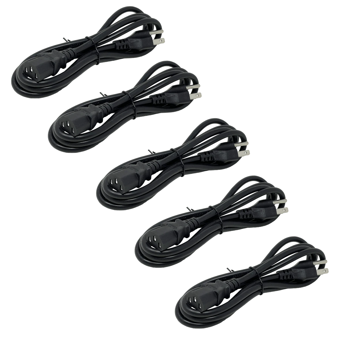 Cable Resistente De Poder Corriente Ac 1.75 Metros Pc Cpu - Pack 5 Piezas - Ver 1