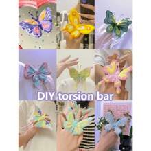20/100 件扭结带，混色马卡龙雪尼尔棒，扭结棒，6 种混色 DIY 手工制作，柔性聚酯纤维茎扭结带，适用于手工制作、人造盆栽植物、人造动物、家居装饰、复活节礼物、生日礼物、节日礼物 - 彩色 - 查看 5