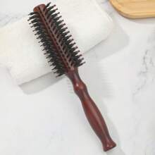 1 chiếc lược chải tóc tròn chống xù/lược chải tóc, lược chải tóc tròn bằng gỗ để sấy khô tóc, hoàn hảo để tạo kiểu và tăng thêm độ phồng cho mọi kiểu tóc ngắn, lược chải tóc tròn nhẹ để tạo kiểu chính xác và dễ quản lý tóc, lược chải tóc, để sấy khô mọi loại tóc, lược uốn tóc cho tóc xoăn, tóc dài, tóc ướt cho nam nữ - Nhiều màu - Xem 5