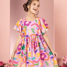Young Girls Dresses - Lila Púrpura - Ver 5