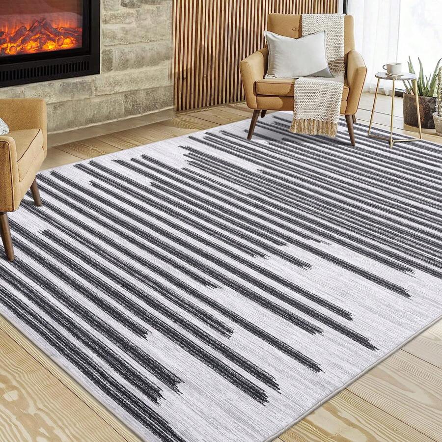 Alfombras y juegos de área Geométrico - Negro - Ver 1