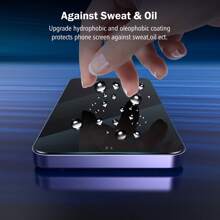 [Gói 3] Miếng dán bảo vệ màn hình riêng tư tương thích với dòng Galaxy A/S, Miếng dán kính cường lực chống nhìn trộm tương thích với Galaxy A15 5G/A14 5G/S24/S24 Plus/S24 Ultra/S23/S23 Plus/S23 Ultra, Độ cứng 9H, HD, Không có bong bóng, Thân thiện với ốp lưng - Đồng - Xem 6