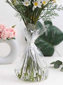 15入組牛皮紙製花束包裝紙，15張防水花束包裝紙，適用於花商用品，花卉用品，22.8x22.8英寸 - 牛皮金 - 查看 8