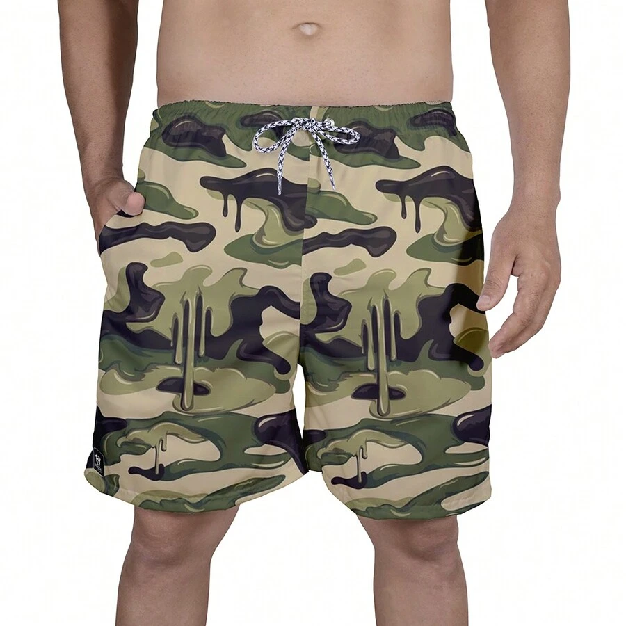 Men Beach Shorts - màu đen - Xem 1