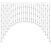 Arch Crystal Glass Beaded Door Curtain 25/40 Strings Room Divider Decoration For Living Room Bedroom - Clear - View 3