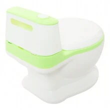 Bañito Entrenador Niño Niña Baño Asiento Acojinado Bacinica - Verde Lima - Ver 4