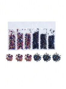 Résine De Pierre Écrasée En Verre Métallique Remplissages De Cristal Époxy Uv Pour Les Moules De Résine Pour La Fabrication De Bijoux, Artisanat Diy Et Décorations Pour Nail Art