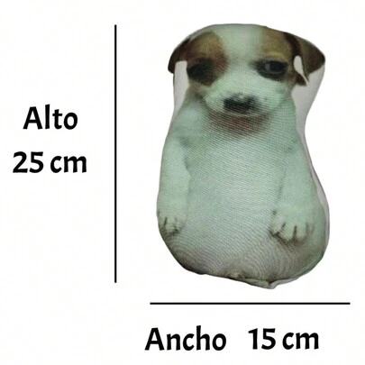cojin decorativo perro panzon todo chiquito todo panzon 25cm sublimado muñeco broma suave relleno