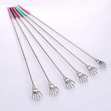 5pcs Tickle Scratcher Tool Massager Body Scratcher Extendable Back Scratcher Telescoping Back Scratcher Back Scratchers Long Handle Stainless Steel Soft Rubber Manual,Gua Sha,Lymphatic Drainage,Cellulite,Back Scratchers,School,Back To School,Travel,Travel Essentials,Home Essentials,Spa,Massage Tool,Massage,Massager,Spa