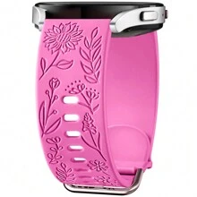 1pc Sunflower Engraved Bands Compatible With Samsung Galaxy Watch 6 Band/Watch 4/Watch 5 Band 40mm 44mm For Women Men, Samsung Galaxy Watch 6 Classic Bands/Galaxy Active 2/Galaxy Watch 3/Galaxy Watch 5 Pro 45mm, 20mm Soft Silicone Replacement Sport Strap As A Gift For Students Returning To School