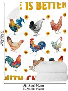 1 Miếng Chăn Với Chic & Mẫu chữ , Siêu Mềm Và Nhẹ Tốt Chất xơ Sang trọng Chăn , Thích hợp Đối với Sofa - Nhiều màu - Xem 4