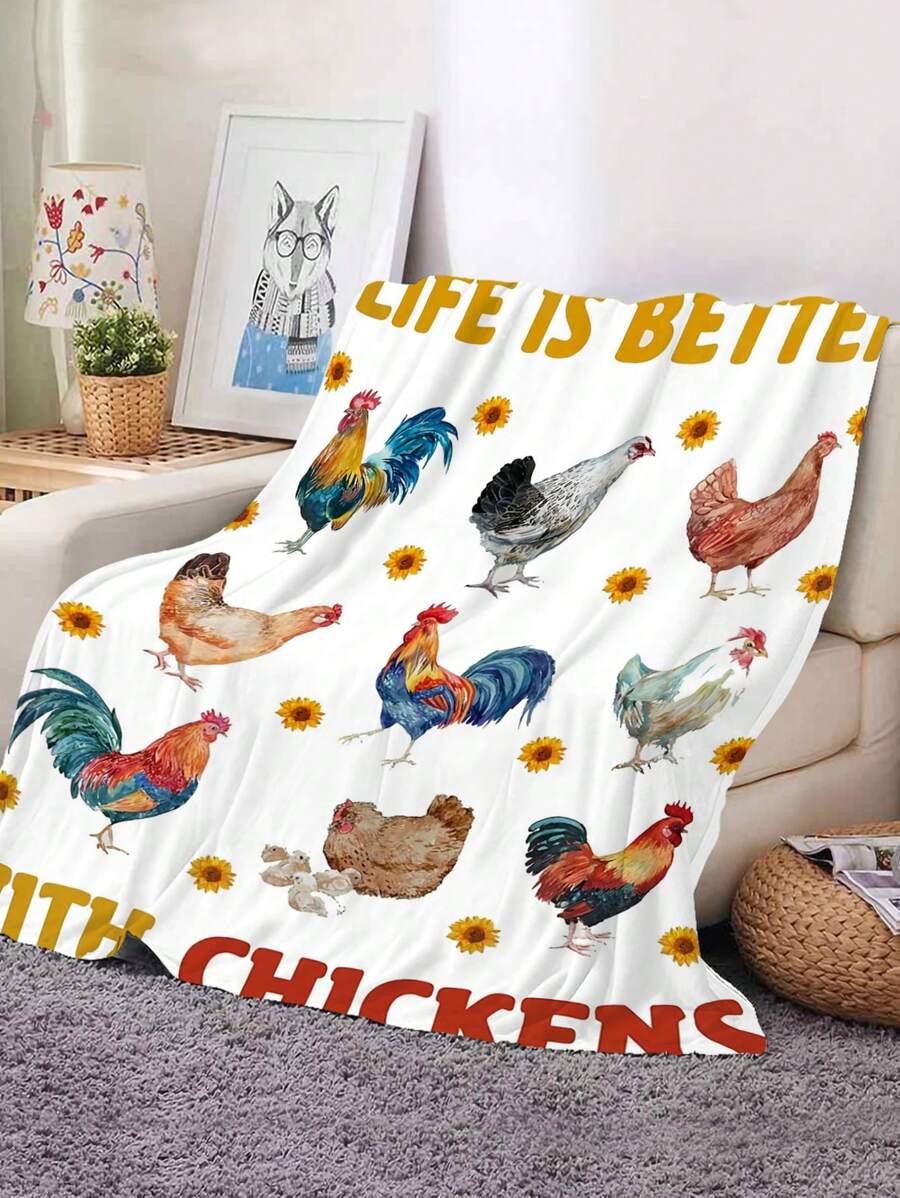 1 Miếng Chăn Với Chic & Mẫu chữ , Siêu Mềm Và Nhẹ Tốt Chất xơ Sang trọng Chăn , Thích hợp Đối với Sofa - Nhiều màu - Xem 1