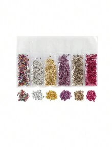 Résine De Pierre Écrasée En Verre Métallique Remplissages De Cristal Époxy Uv Pour Les Moules De Résine Pour La Fabrication De Bijoux, Artisanat Diy Et Décorations Pour Nail Art