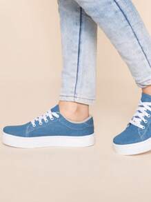 Women Casual Shoes - 藍色 - 查看 4